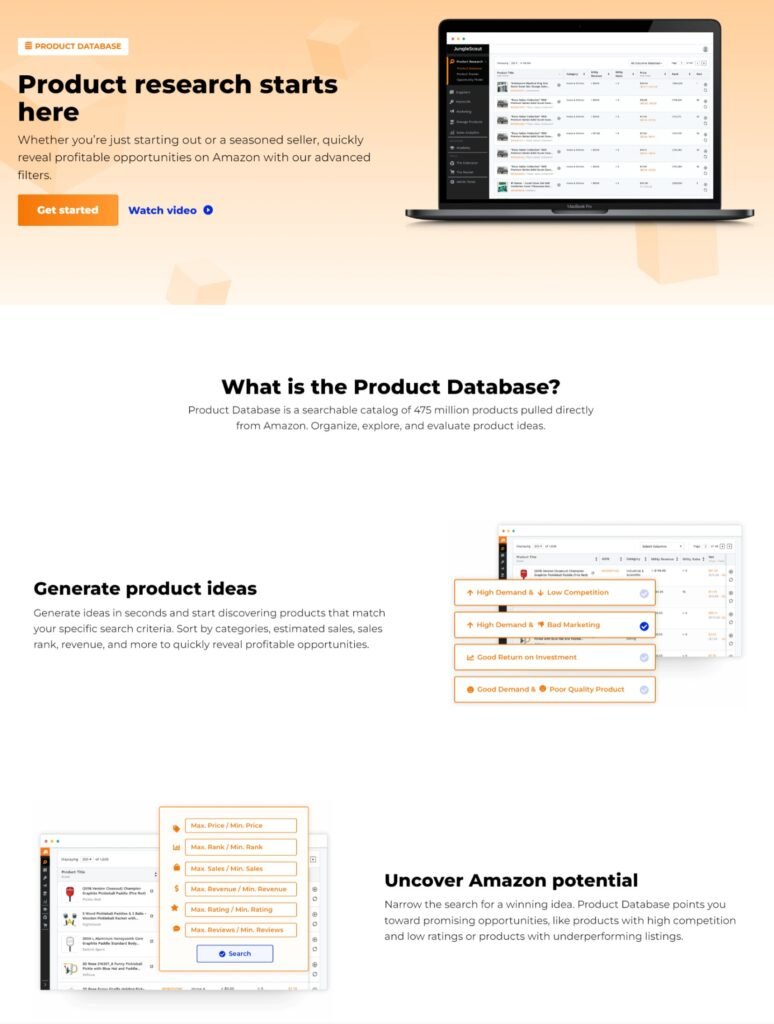 Jungle Scout Product Database