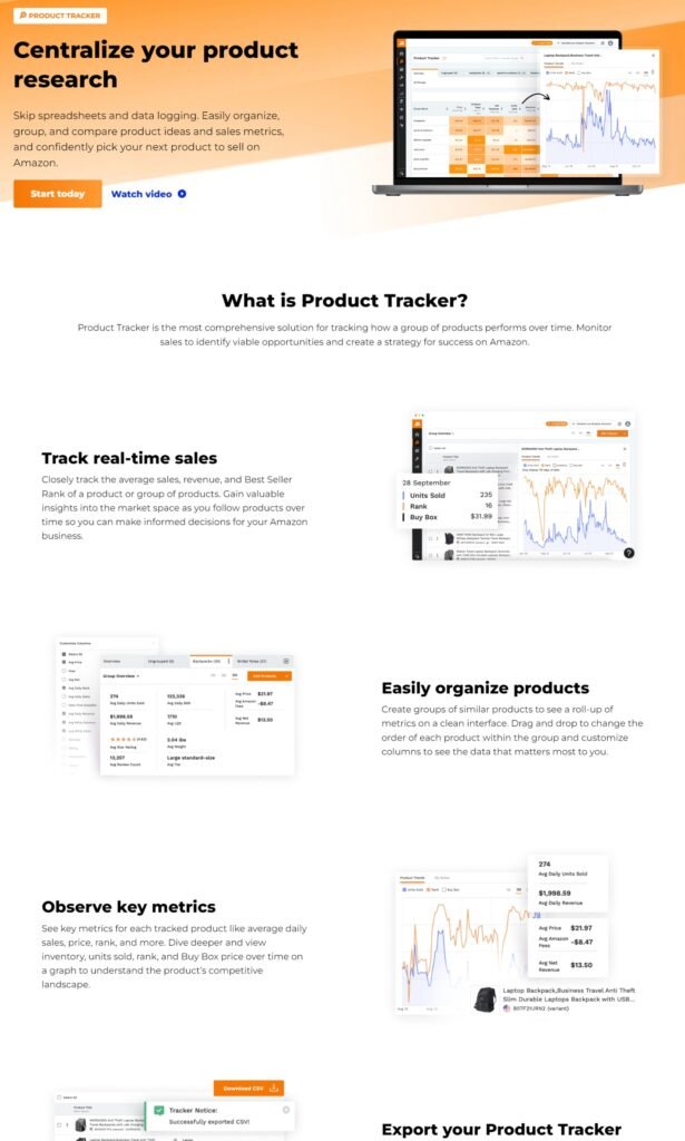 Jungle Scout Product Tracker